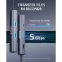 موزع USB فئة C انكر باور اكسباند دايركت، 6 منافذ، رمادي غامق - ‎A83650A1