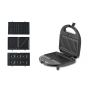 Swiss Pro Plus 4 in 1 Sandwich Maker, 750 Watt, Black - SP-SW750.4