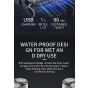 VGR Premium Rechargeable Shaver, Wet and Dry, Black - V-318