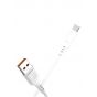 USB-A to Micro USB Charging Cable, 1 Meter, White - D01V