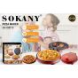 Sokany Pizza Maker, 1000W, Red - SK-08013