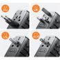 شاحن جوي روم، 17 وات، 4 منافذ USB، اسود - JR-TCW01
