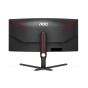 AOC 34 Inch WQHD OLED Curved Frameless Gaming Monitor, 165Hz, Black- CU34G3S