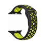 Silicone Sport Replacement Strap for Apple Smart Watch, 42mm - Black and Green