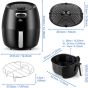 Uten Air Fryer, 6.5 liters, 1800 Watt, Black - HF-1088