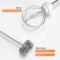 Sokany 2in1 Egg Beater, White and Orange - SK-02014