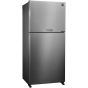 Sharp No-Frost Refrigerator, 480 Liter, Inverter, Dark Stainless Steel- SJ-PV63G-DST
