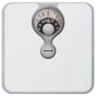 Salter Magnified Display Mechanical Bathroom Scales, White - 484 WHDR