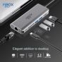 PiBOX INDIA USB Type C 7 in 1 Hub - Grey