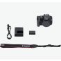 كاميرا DSLR كانون EOS 250D، دقة 24.1 ميجا بكسل، عدسة 18-55 ملم - اسود