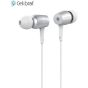 Celebrat G1 Wired Metal Stereo Earphone With Music Controller And Microphone - White