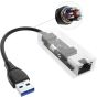 محول USB-A إلى ايثرنت سينك واير - اسود