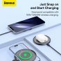 Baseus Simple 2 Wireless Qi Inductive Charger, 15 Watt, 1 USB-C Port, Black - CCJJ050001