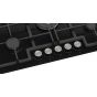 Teva Gas Built-in Hob, 90CM, 5 Burners, Black - ED045