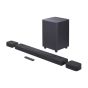 JBL 1000 Bluetooth Sound Bar and Subwoofer, 4-Pieces, 880W - Black