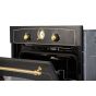 Hans Built-in Gas Oven, with Grill, 60 Cm, 67 Liters, Black- OGO204.11