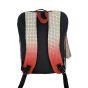 Gharibo Bags School Backpack With Pencil Case For Girls, Maze Pattern - Black and Light Red