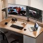 ErGear Dual Arm Holder for 13 to 32 Inch Monitors, Black - EGCM1