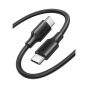 كابل USB-C يوجرين، 1 متر - اسود