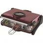 Akel Electric Grill, 1200 Watt, Maroon and Black - AB661