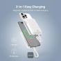 Baseus Magnetic Mini Wireless Power Bank with Built-in Type-C Cable, 1 Port, 10000 mAh, 30W, White - P1002210B223-00