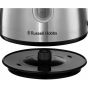 Russell Hobbs Stylevia Electric Kettle, 1.5 Liter, 2200 Watt, Silver and Black - 28130