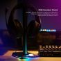 RGB Gaming Headphones Stand - Black
