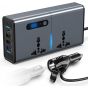 FOKKAH Car Power Strip, 4 USB Ports, 2 Power Ports, 200W, 0.7M, Dark Grey - 7612S