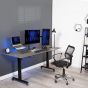 Vivo Dual Arm Holder for 13 to 27 Inch Monitors, with Laptop Holder, Black - STAND-V013L