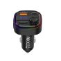 شاحن سيارة ريتسي متعدد الوظائف، 15+15 وات، 2 منفذ USB، و1 منفذ USB-C، اسود - RQ08