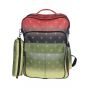 Gharibo Bags School Backpack With Pencil Case For Girls, Color Gradation Pattern - Yellow and Red