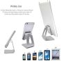Universal Aluminum Phone and Tablet Stand - Silver