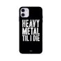 جراب ظهر بطبعة عبارة Heavy Metal لابل ايفون 11