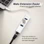 CABLETIME 4 In 1 USB Hub, White