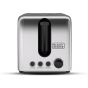 Black + Decker Toaster, 2 Slices, 1050 Watt, Black and Silver - ‎ET244-B5