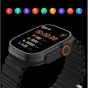 T900 Ultra 3 Smart Watch - Dark Silver Case and Black Strap