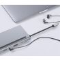 USB Type C 11 in 1 Hub - Silver