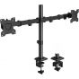 Koorui Dual Arm Holder for 13 to 27 Inch Monitors, Black - KR20G