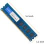 ذاكرة رام UDIMM DDR3 تيك ميو، 2 بسعة 4 جيجا  - ازرق