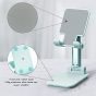 Cell Phone Stand, Adjustable Cell Phone Stand, TopACE Foldable Portable Desktop Stand, Phone Holder Stand for Desk Sturdy Aluminum Metal Stand for Phone/iPad/Kindle/Tablet/Switch (Green)