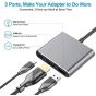Usb Type-C to 4K Hdmi Adapter - Grey and Black