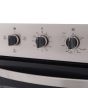 Turboline Gas Built-in Oven with Grill, 67 Liters, Black and Silver - TL3K66G3X