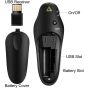 Amerteer Wireless USB Laser Presenter, 2.4GHz - Black