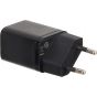 شاحن باسيوس  سريع Super Si، قدرة 20 وات، منفذ USB-C،  اسود - ‎CCSUP-B01