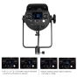 Godox FV150 Dimmable LED Flash Light with Remote Control, 150Watt, Black - D7590UK