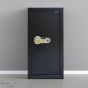 Safety Tech Super Jumbo Biometric Fingerprint Safe Box, 100 Liters, Black and Gold - GN100 SFT