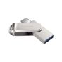 فلاش درايف سانديسك الترا دوال درايف لوكس، USB فئة C، سعة 128 جيجا، فضي - SDDDC4128GbG46