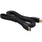 Keendex KX 2821 High-Speed Flat Male to Male HDMI Cable, 5 Meters - Black