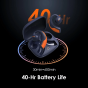 Oraimo OpenPods Earbuds, 4 ENC Mics, Navy and Orange - OPN-50D