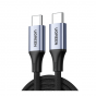 Ugreen USB-C Cable, 2 Meter, Black and Space Gray - US535